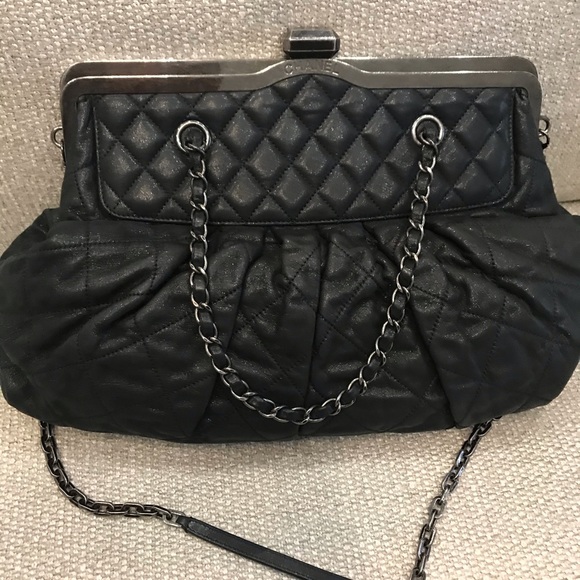 Authentic Chanel Iridescent Quilted Frame Bag - Picture 3 of 15
